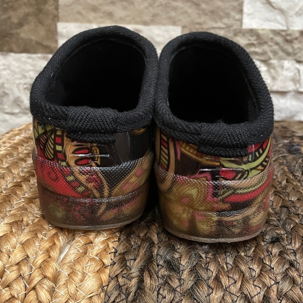 GARDEN CLOGS Colorful Pattern Women’s Sz 9 - Picture 4 of 8
